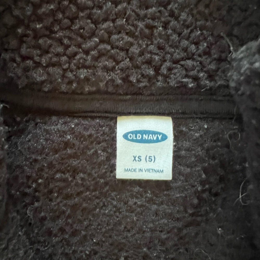 Old Navy Kids Black Fleece Vest xs - Picture 3 of 3